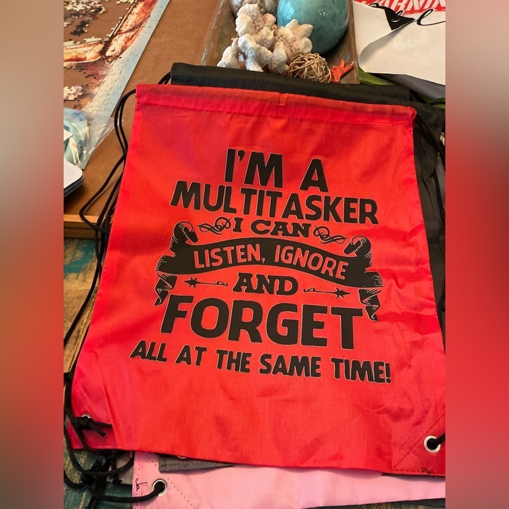 Hand pressed Drawstring Backpack, BN - Picture 2 of 3